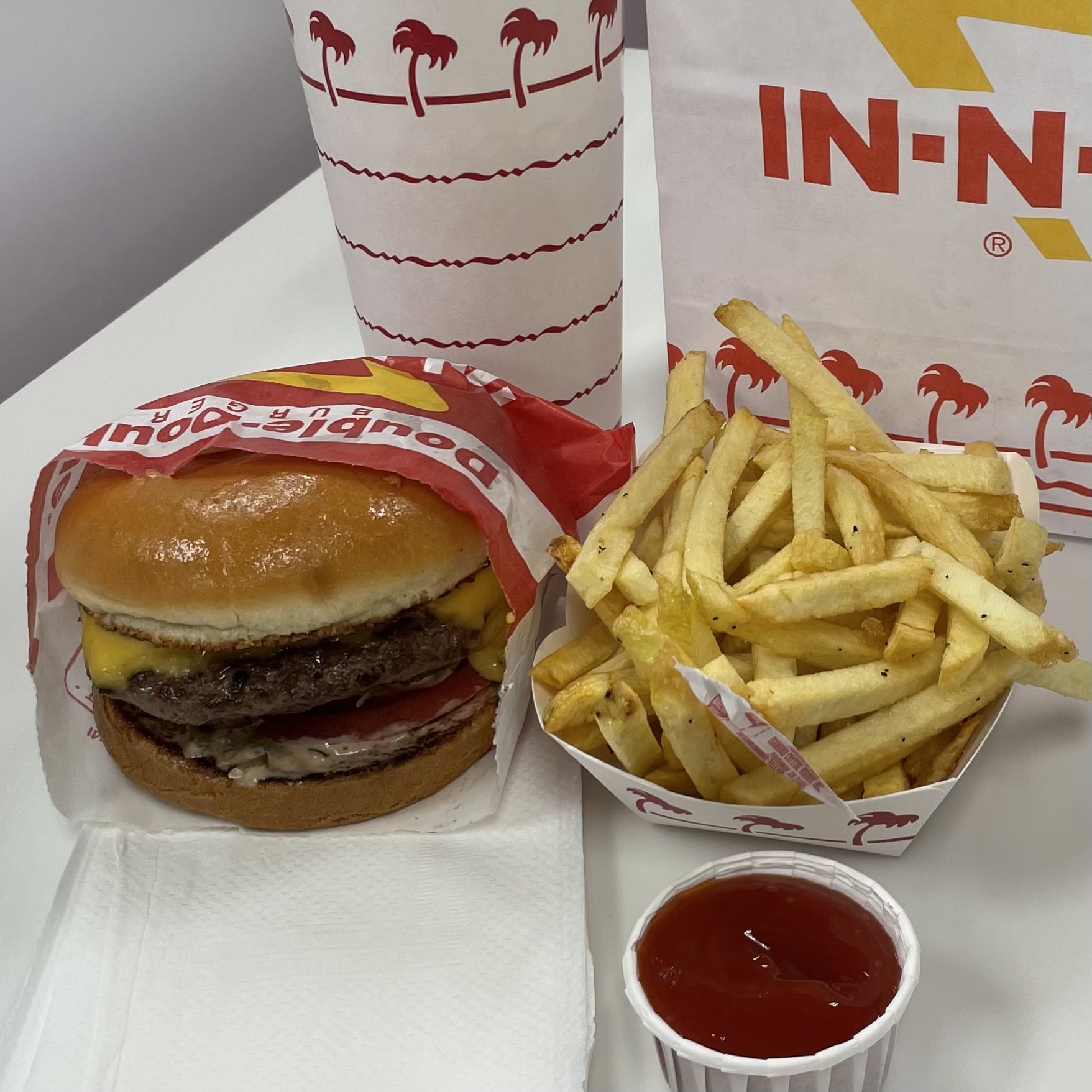The Double-Double Burger at In-N-Out
