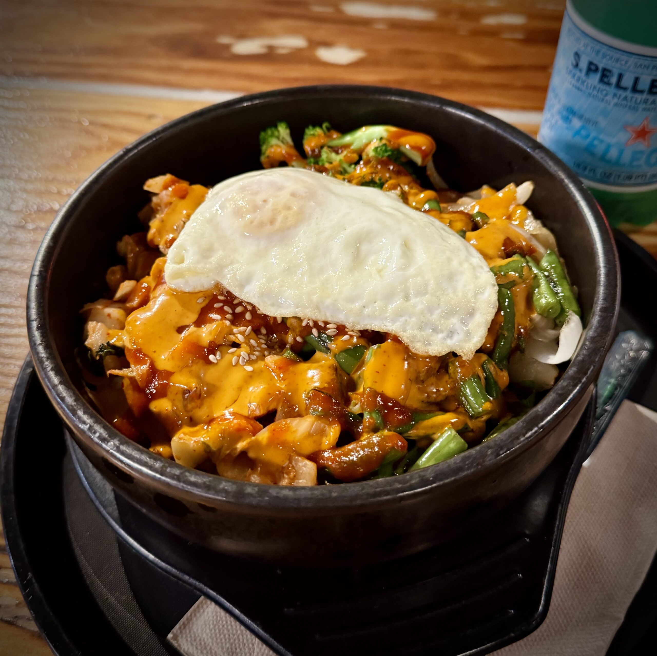 Bibimbap in a Hot Stone Bowl from Brown Rice